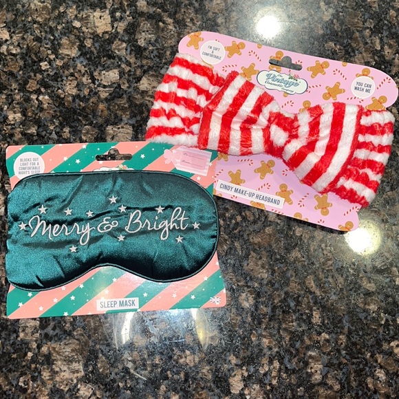 The Vintage Cosmetic Company Accessories - Holiday Sleep Mask and Cosmetic Headband